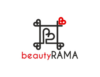 Projekt graficzny logo dla firmy online beauty rama